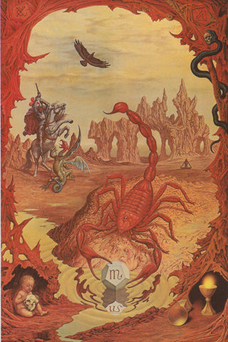 Sternzeichenkarte Skorpion